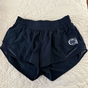 Navy Blue Penn State lululemon Hotty Hot Athletic Shorts Inseam 2.5”